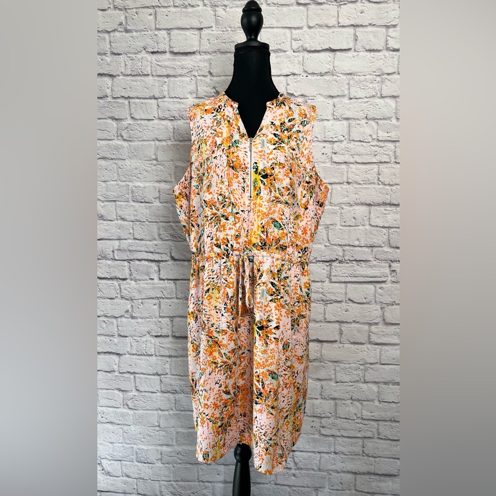 Apt. 9 Sleeveless Casual Dress with Tie Waist size XL